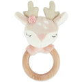 Bieco® Rattle Toy with teething ring Fawn