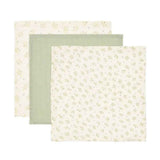 Little Dutch® Set of Face Cloths Blueberry Leaves/Sage 25x25