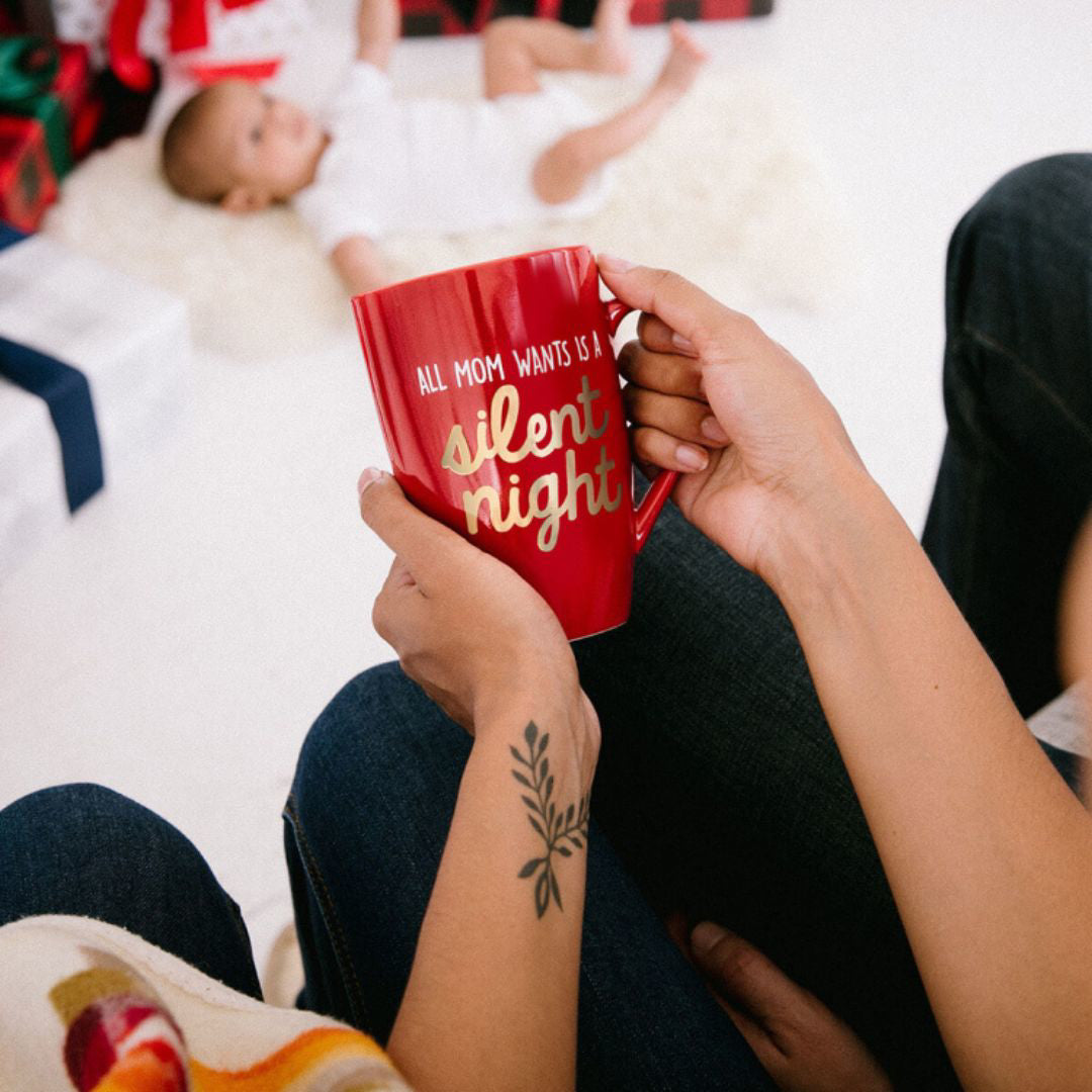 Pearhead® Skodelica 'All Mom Wants is a Silent Night' Pearhead