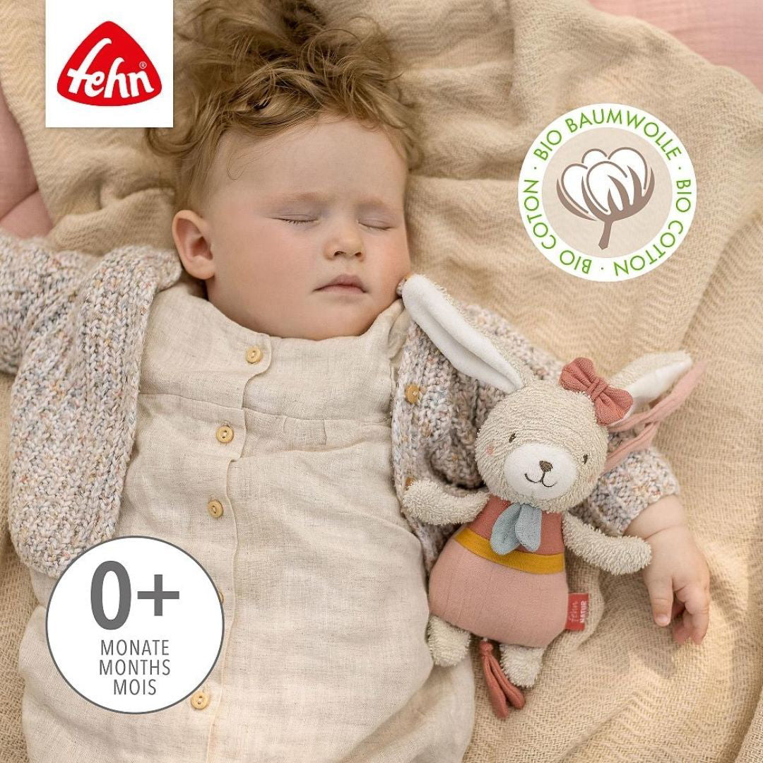 Fehn® Glasbena obešanka Zajček Natur Fehn