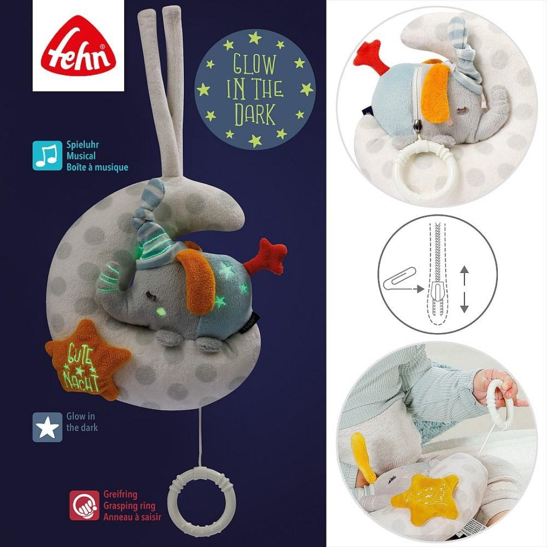 Fehn® Glasbena obešanka Slonček Fehn