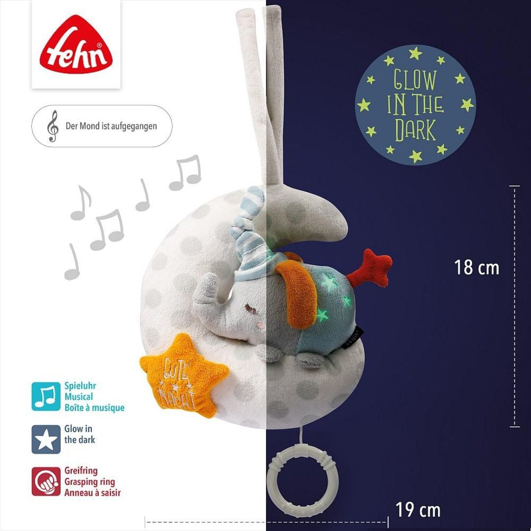 Fehn® Glasbena obešanka Slonček Fehn