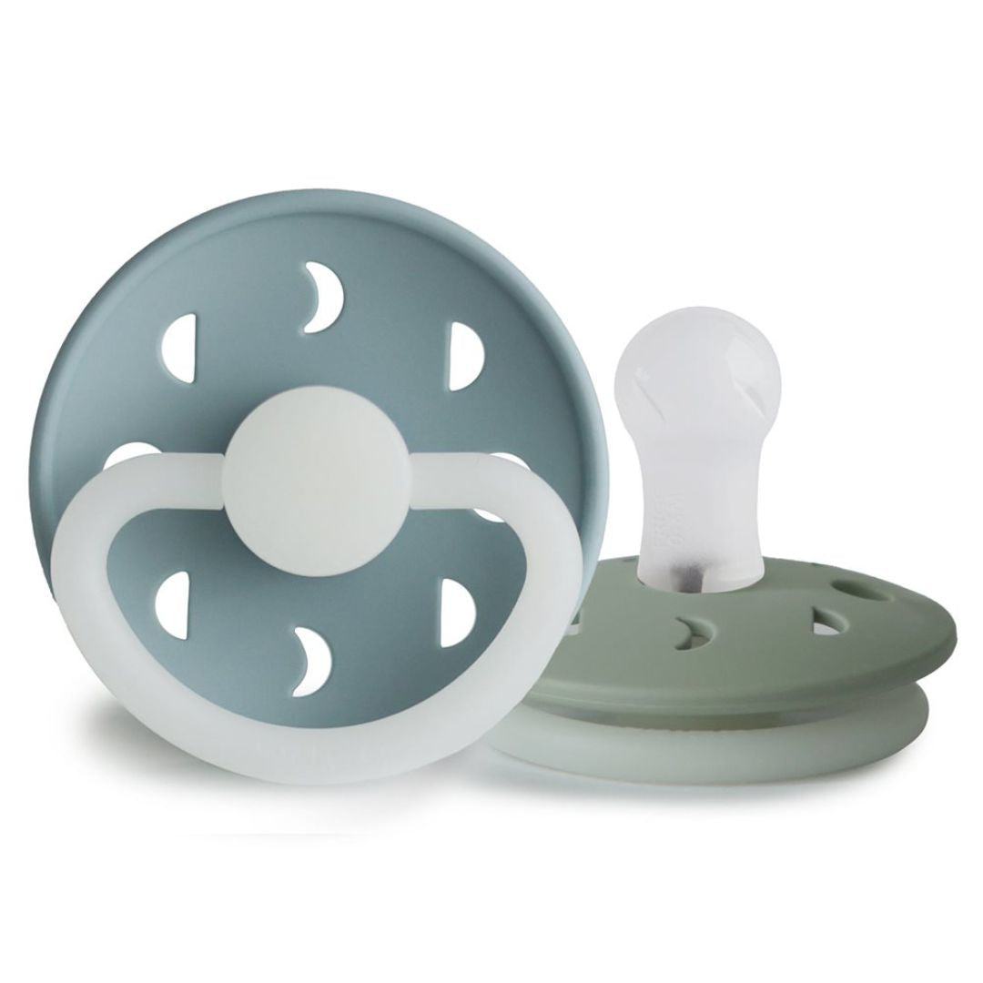 Frigg® Duda iz silikona Moon Stone Blue Night/Sage Night (0-6m) FRIGG