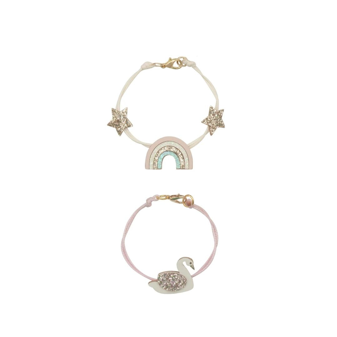Rockahula® Set zapestnic Enchanted Rainbow And Swan Rockahula