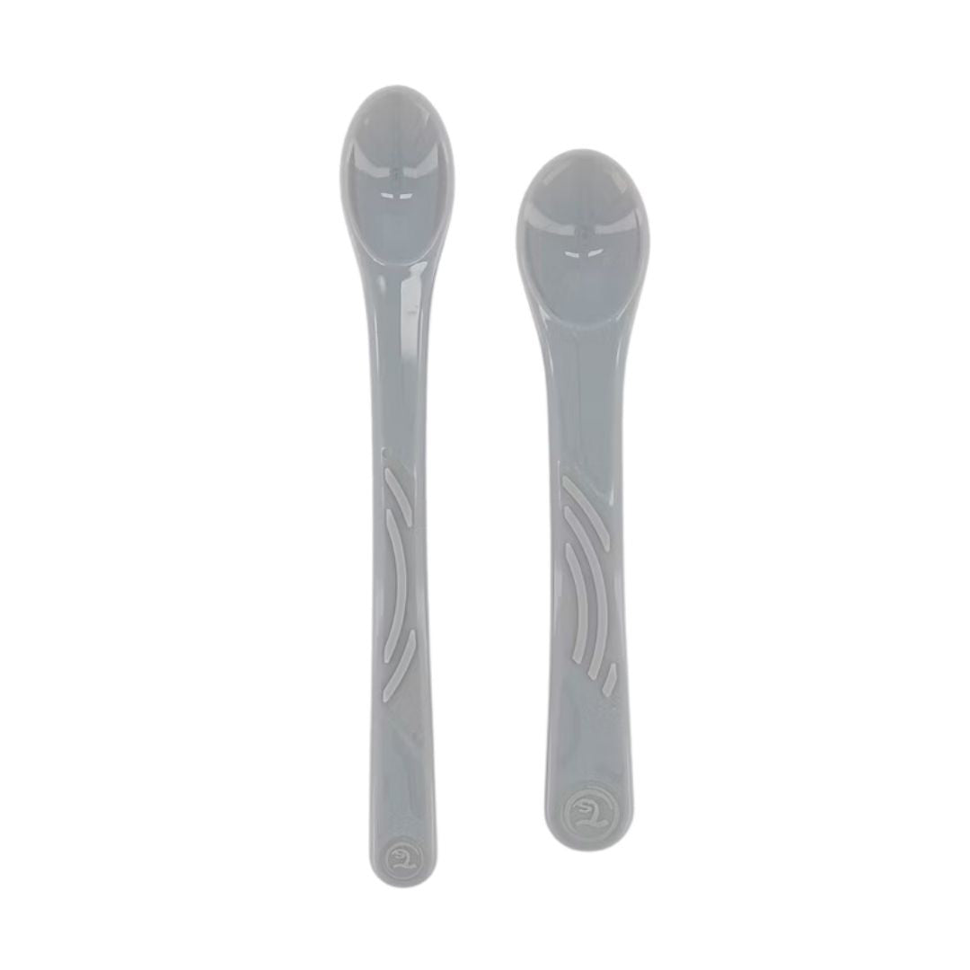Twistshake® Žlička 2 kos (6+m) Pastel Grey Twistshake