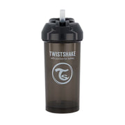 Twistshake® Lonček s slamico 360ml (12+m) Black Twistshake