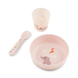 Done by Deer® Erstes Ess-Set Foodie Playground Powder