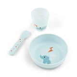Done by Deer® Erstes Ess-Set Foodie Playground Blue