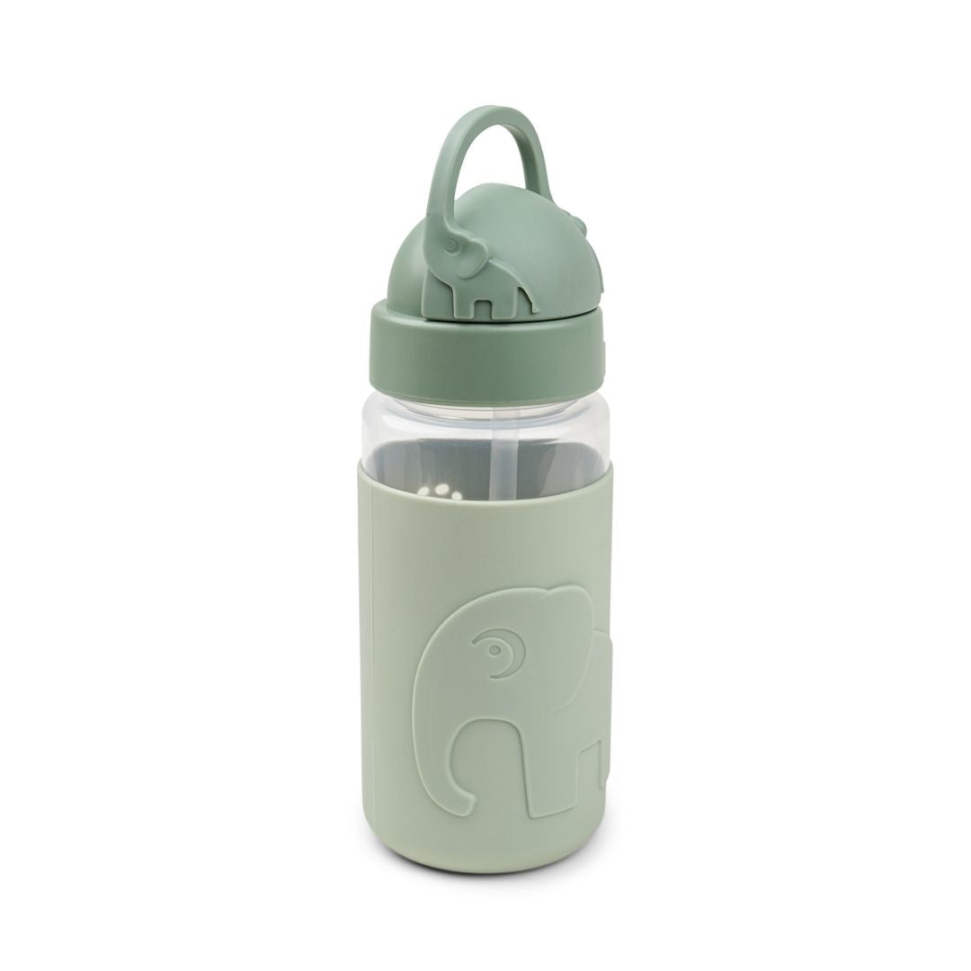 Done by Deer® Steklenička s slamico Elphee Green 350 ml Done by Deer