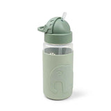 Done by Deer® Flasche mit Trinkhalm Elphee Green 350 ml
