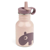 Done by Deer® Stainless steel bottle with straw Ozzo Powder 350 ml
