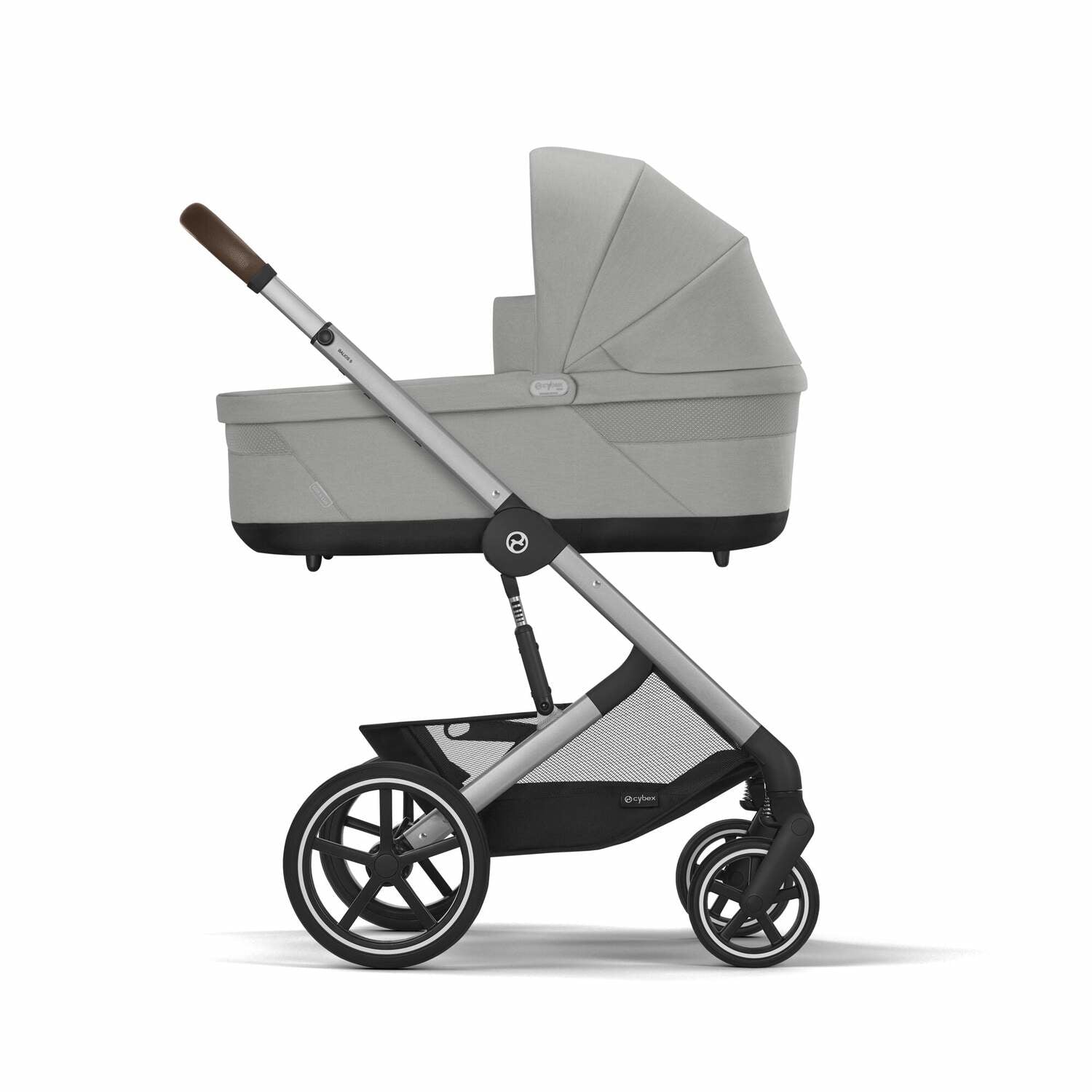 Cybex® Otroški voziček 4v1 Balios S Lux + Avtosedež Cloud G + IsoFix baza G Stone Grey Cybex