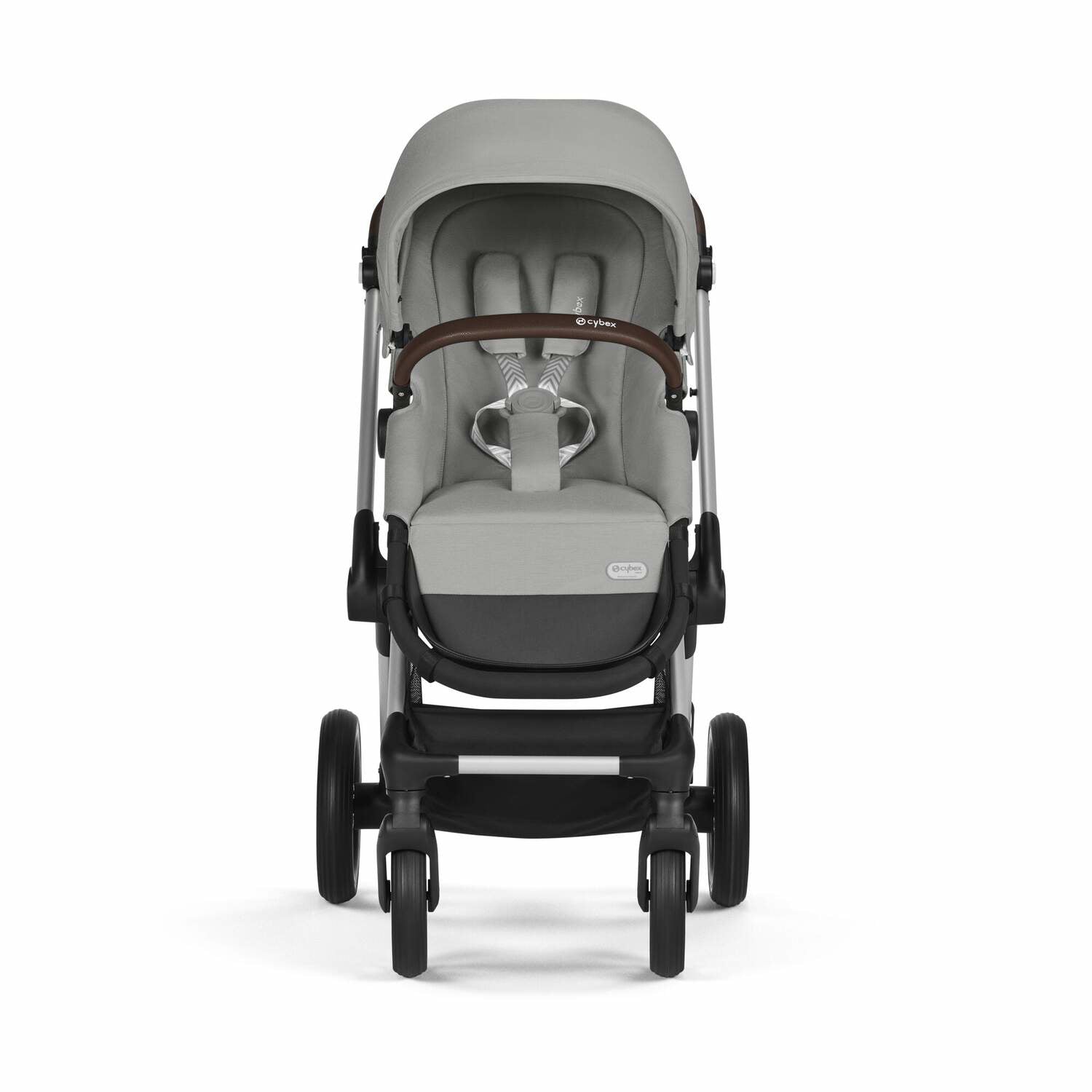 Cybex® Otroški voziček 2v1 Eos™ Lux Stone Grey (Silver Frame) Cybex
