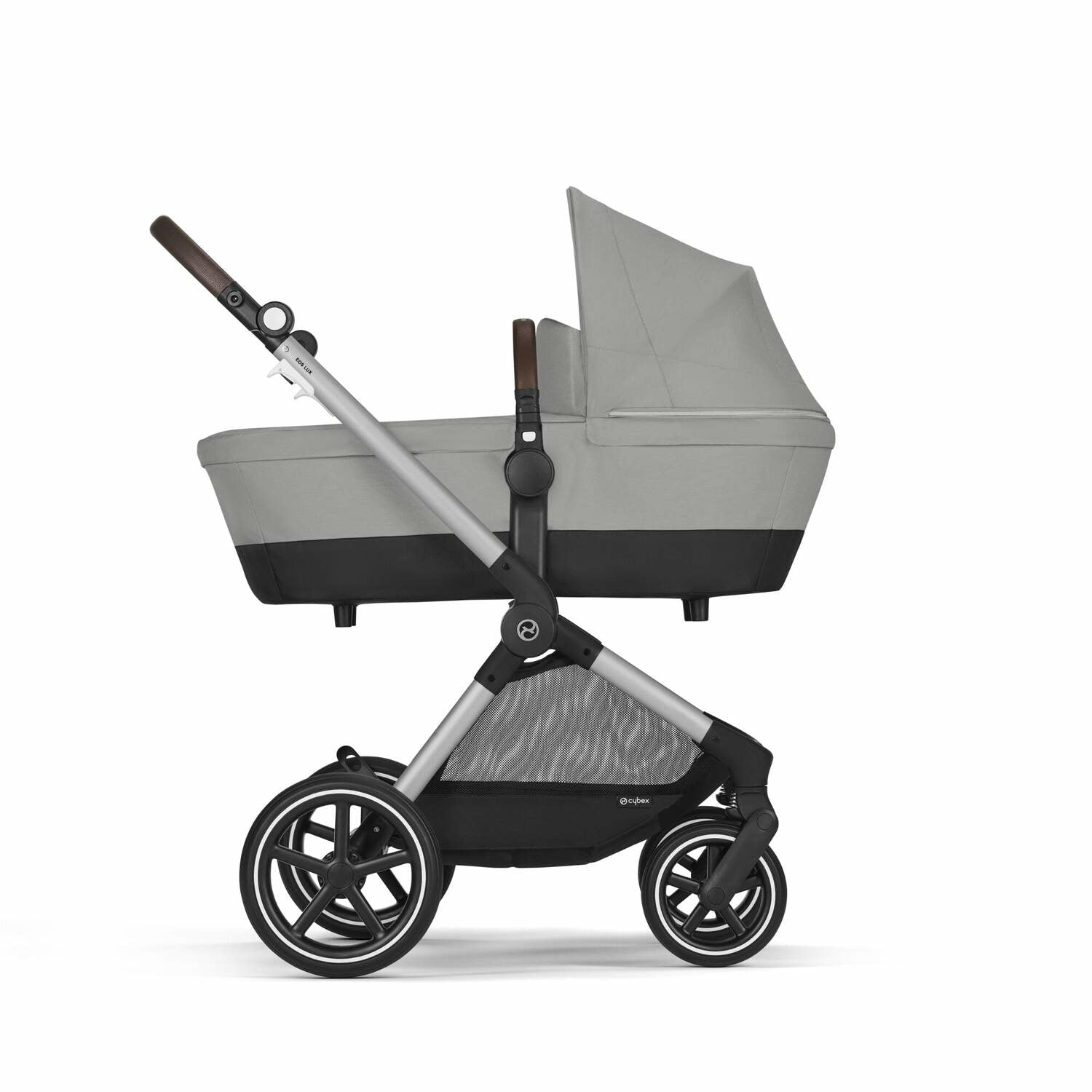 Cybex® Otroški voziček 2v1 Eos™ Lux Stone Grey (Silver Frame) Cybex