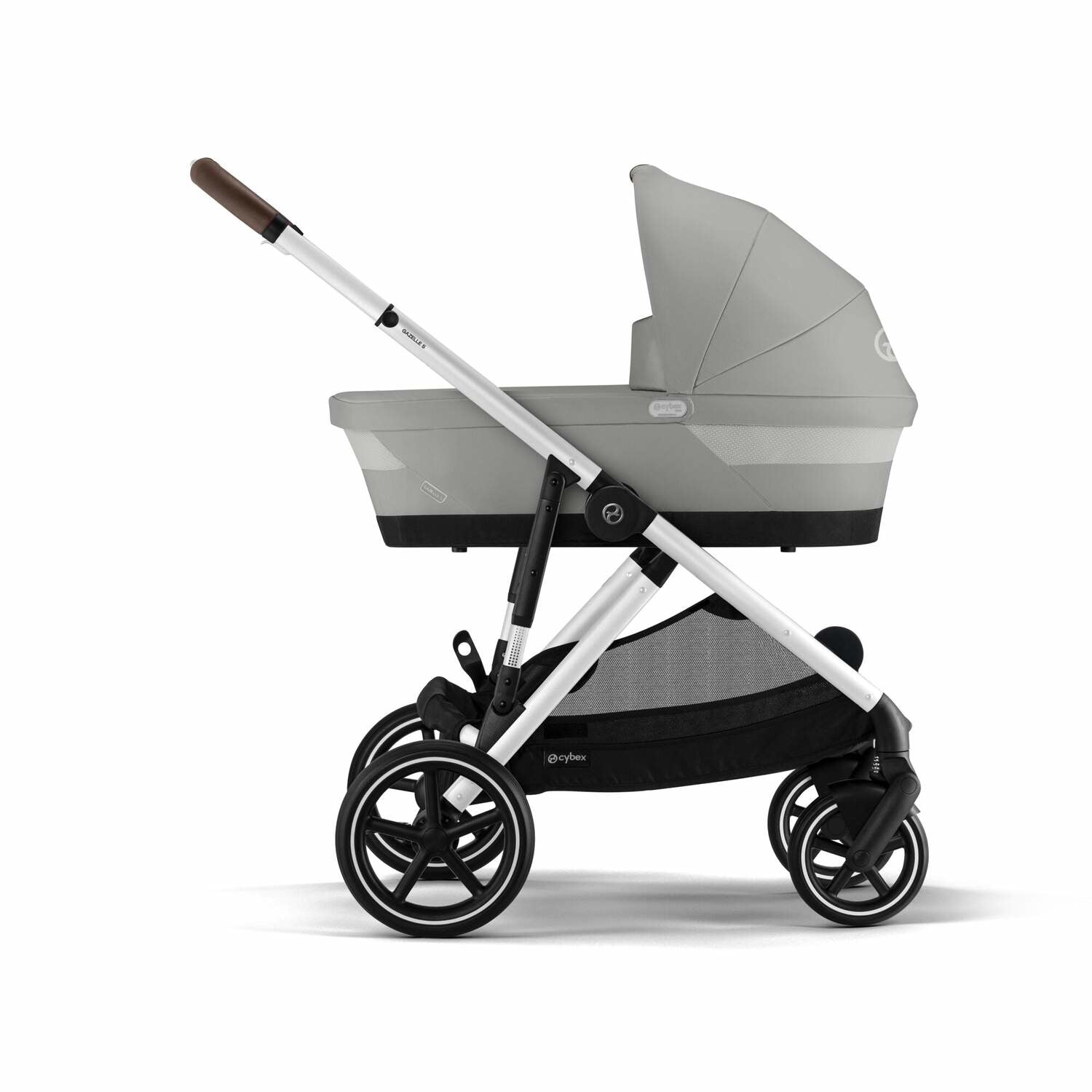 Cybex® Otroški voziček Gazelle™ S Stone Grey (Silver Frame) Cybex