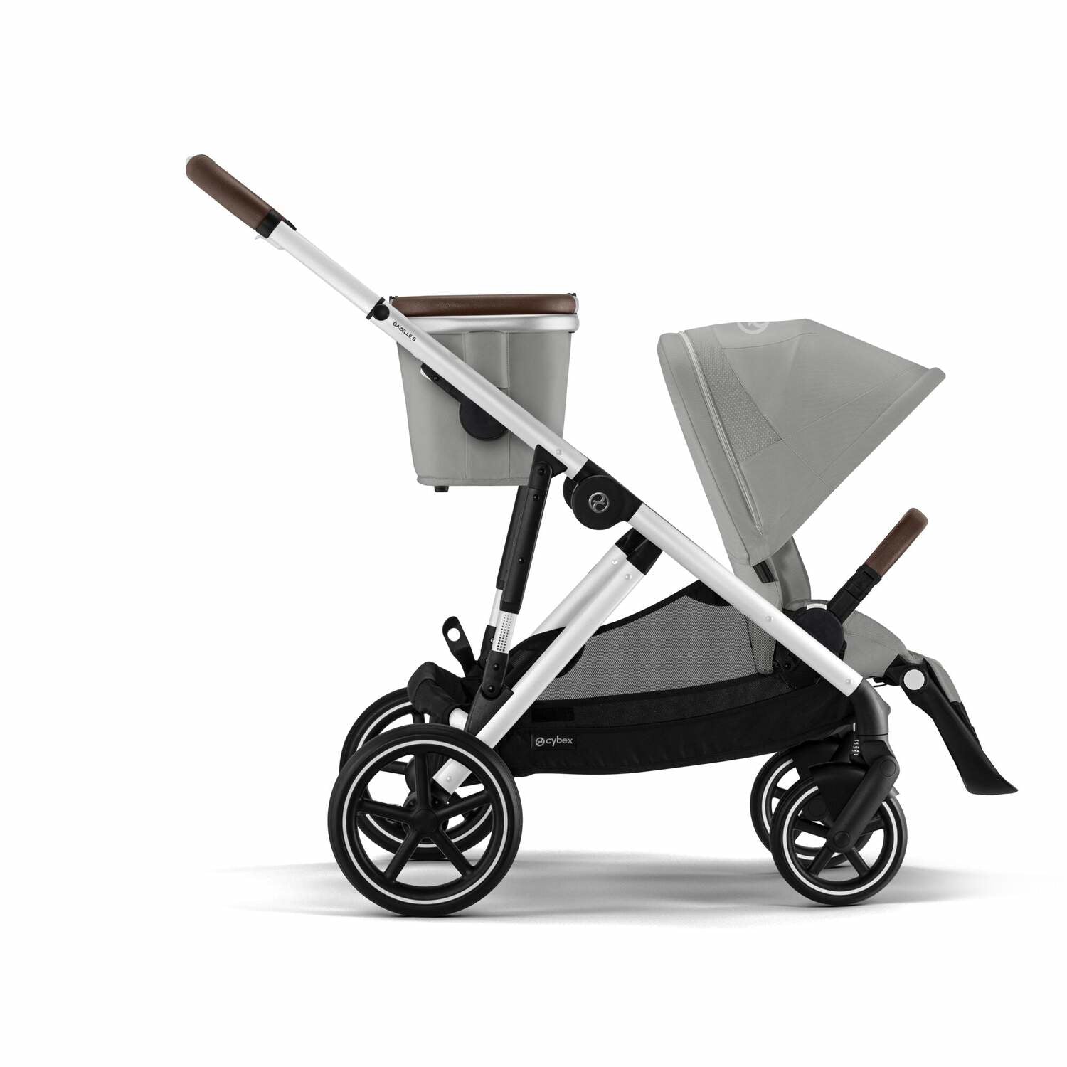 Cybex® Otroški voziček Gazelle™ S Stone Grey (Silver Frame) Cybex
