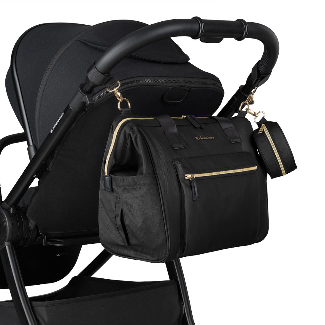 KikkaBoo® Previjalna torba Maxi Black NEW 2025 KikkaBoo