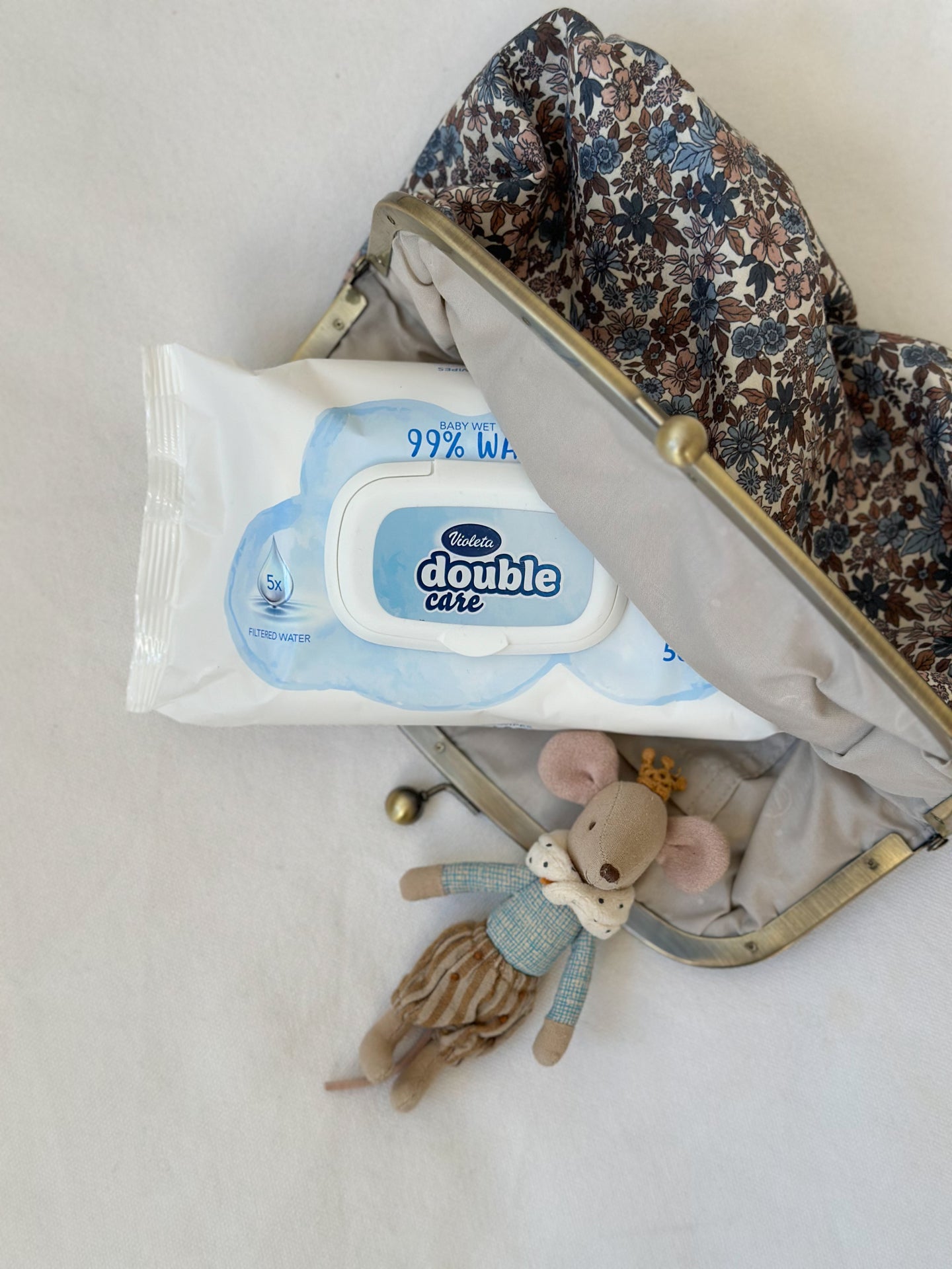 Violeta® Plenice Cotton Touch 3 Midi (4-9 kg) 64 kosov + Vlažilni robčki Water Care Violeta