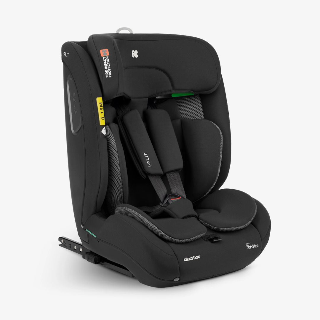 KikkaBoo® Otroški avtosedež i-Flit i-SIZE (76-150 cm) Black KikkaBoo