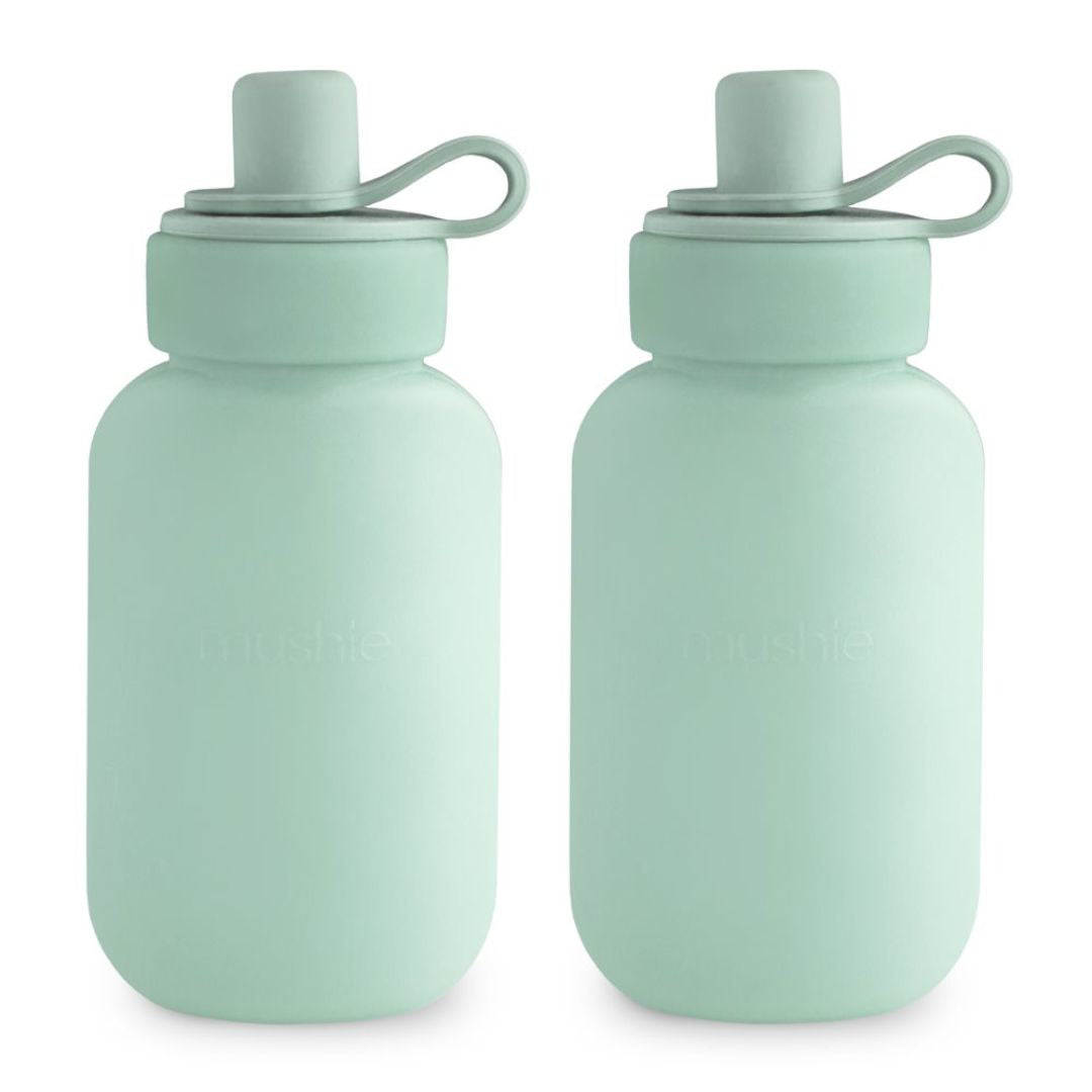Mushie® Set 2 silikonskih modelčkov za smoothie Cambridge Blue Mushie
