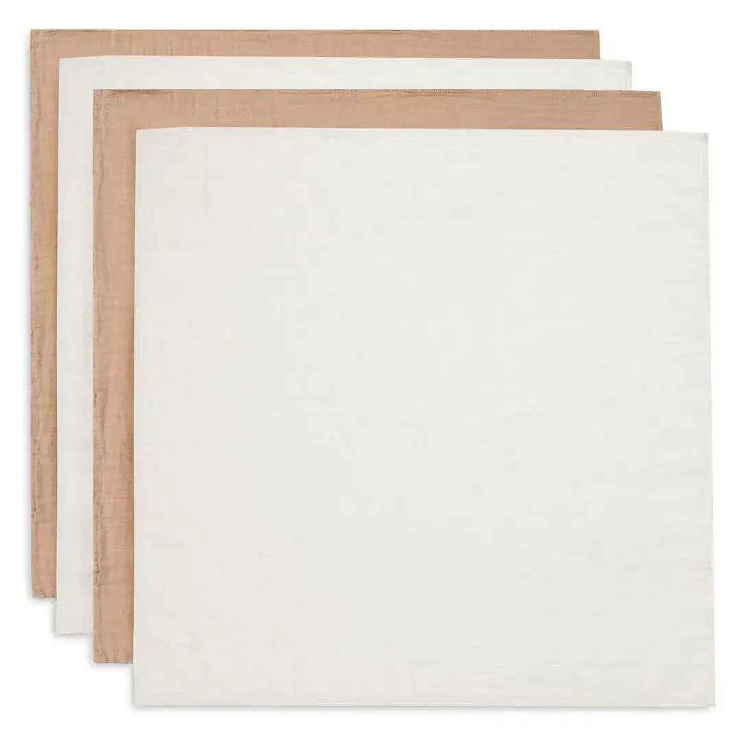 Jollein® Komplet 4 tetra pleničk 70x70cm Biscuit/Ivory Jollein