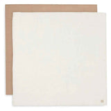 Jollein® Set of 2 Swaddle Blankets 115x115 Biscuit/Ivory