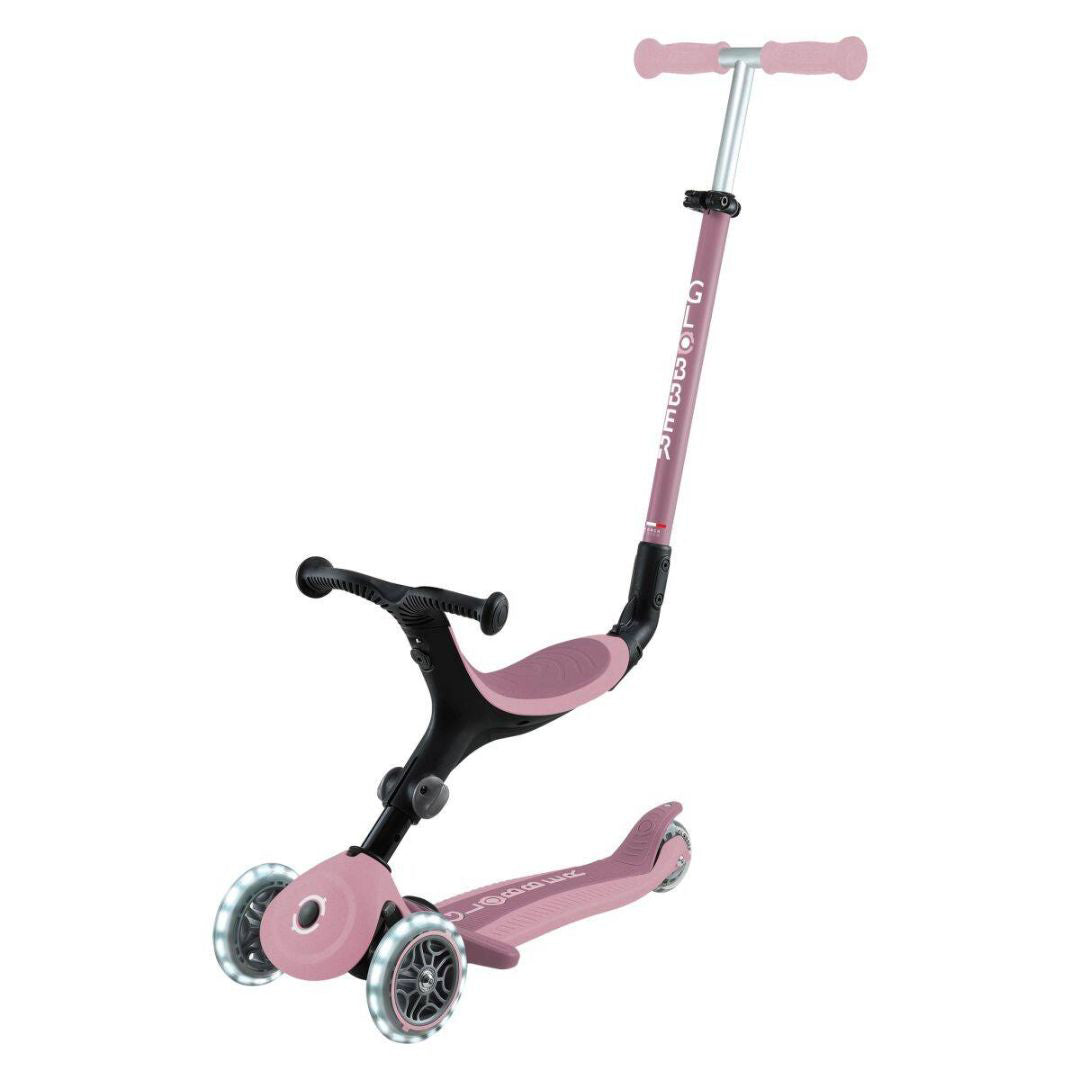 Globber® Zložljivi otroški skiro GO UP Active ECO s svetlečimi kolesi Berry Globber