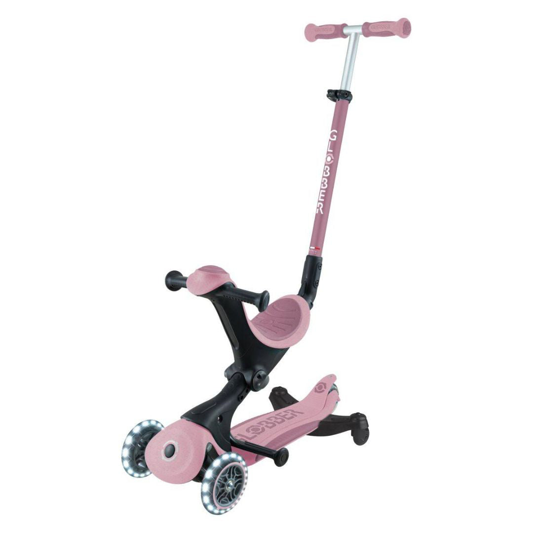 Globber® Zložljivi otroški skiro GO UP deluxe 360° s svetlečimi kolesi Berry Globber