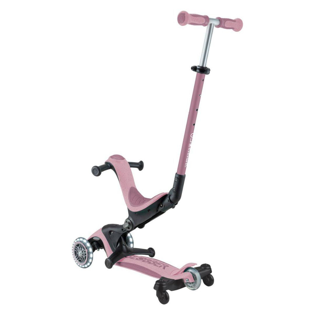 Globber® Zložljivi otroški skiro GO UP deluxe 360° s svetlečimi kolesi Berry Globber