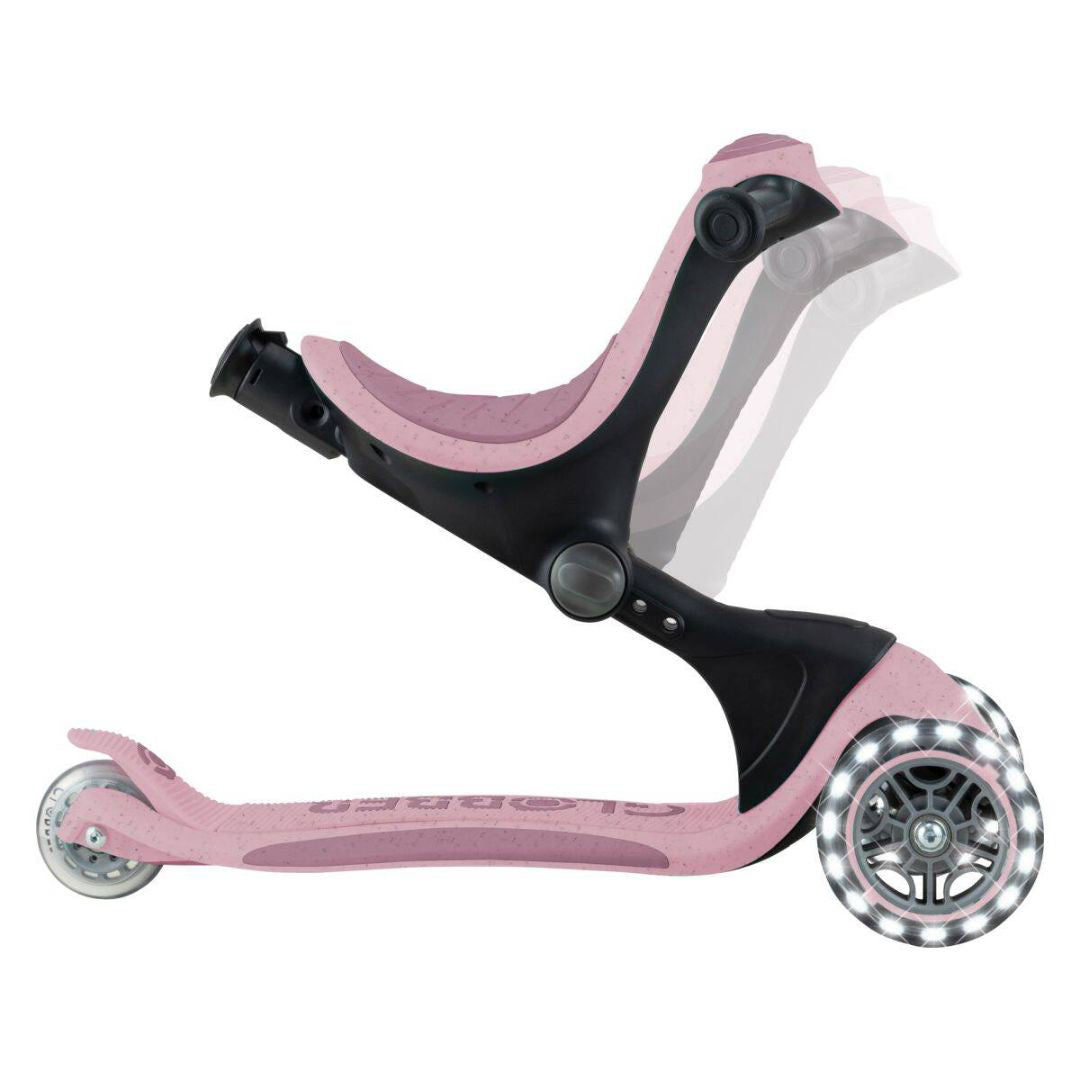 Globber® Zložljivi otroški skiro GO UP deluxe 360° s svetlečimi kolesi Berry Globber