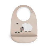 Done by Deer® Silikonový bryndáček Sheepy Sand