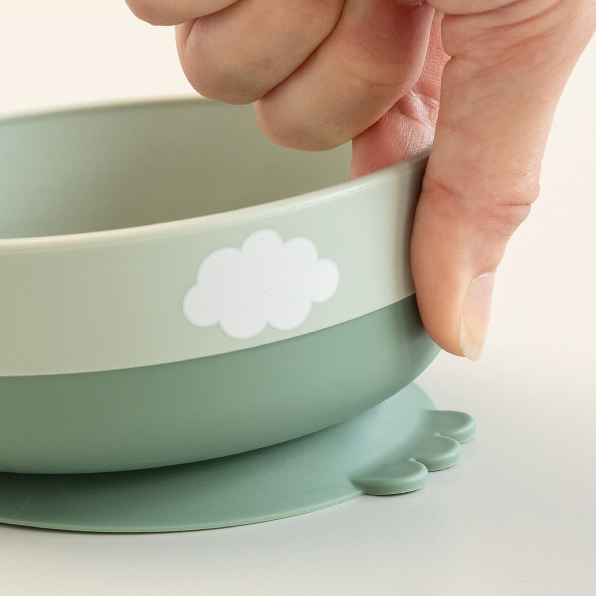 Done by Deer® Prvi jedilni set Foodie Happy Clouds Green Done by Deer