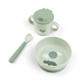 Done by Deer® First Feeding Set Foodie Happy Clouds Green