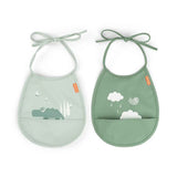 Done by Deer® Set 2 Mini-Lätzchen Croco Green