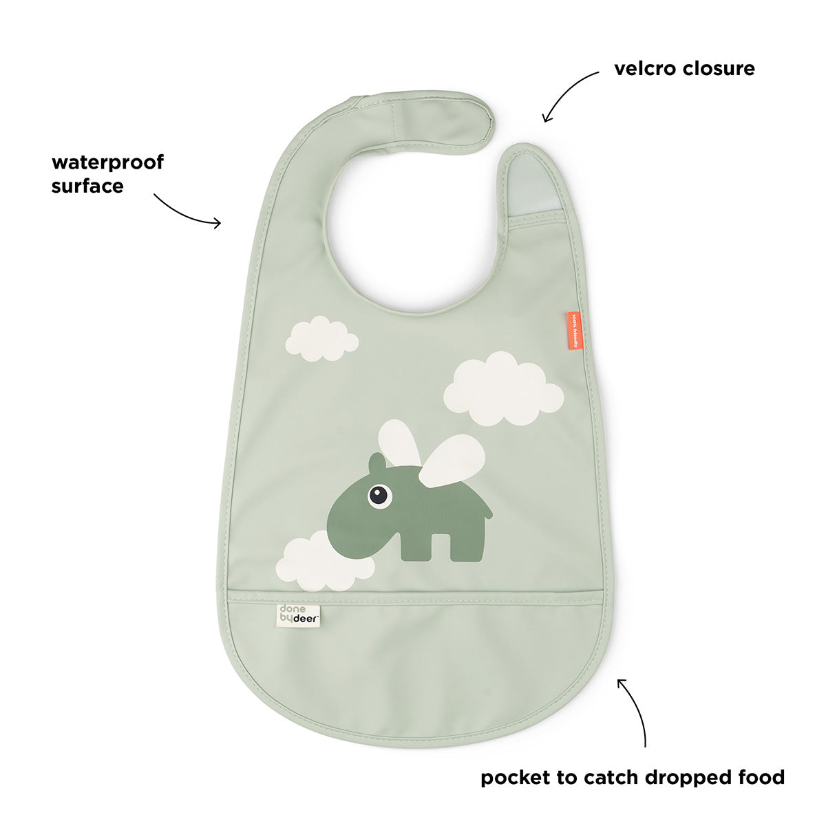 Done by Deer® Slinček Happy Clouds Green Done by Deer