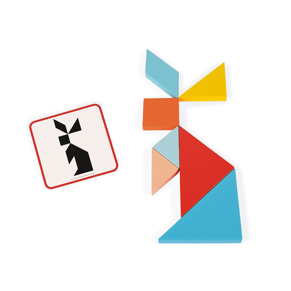 Janod® Lesene kocke Tangram Janod