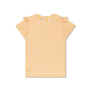 Swim Essentials® Otroška kopalna UV majica Yellow Flowers Swim Essentials