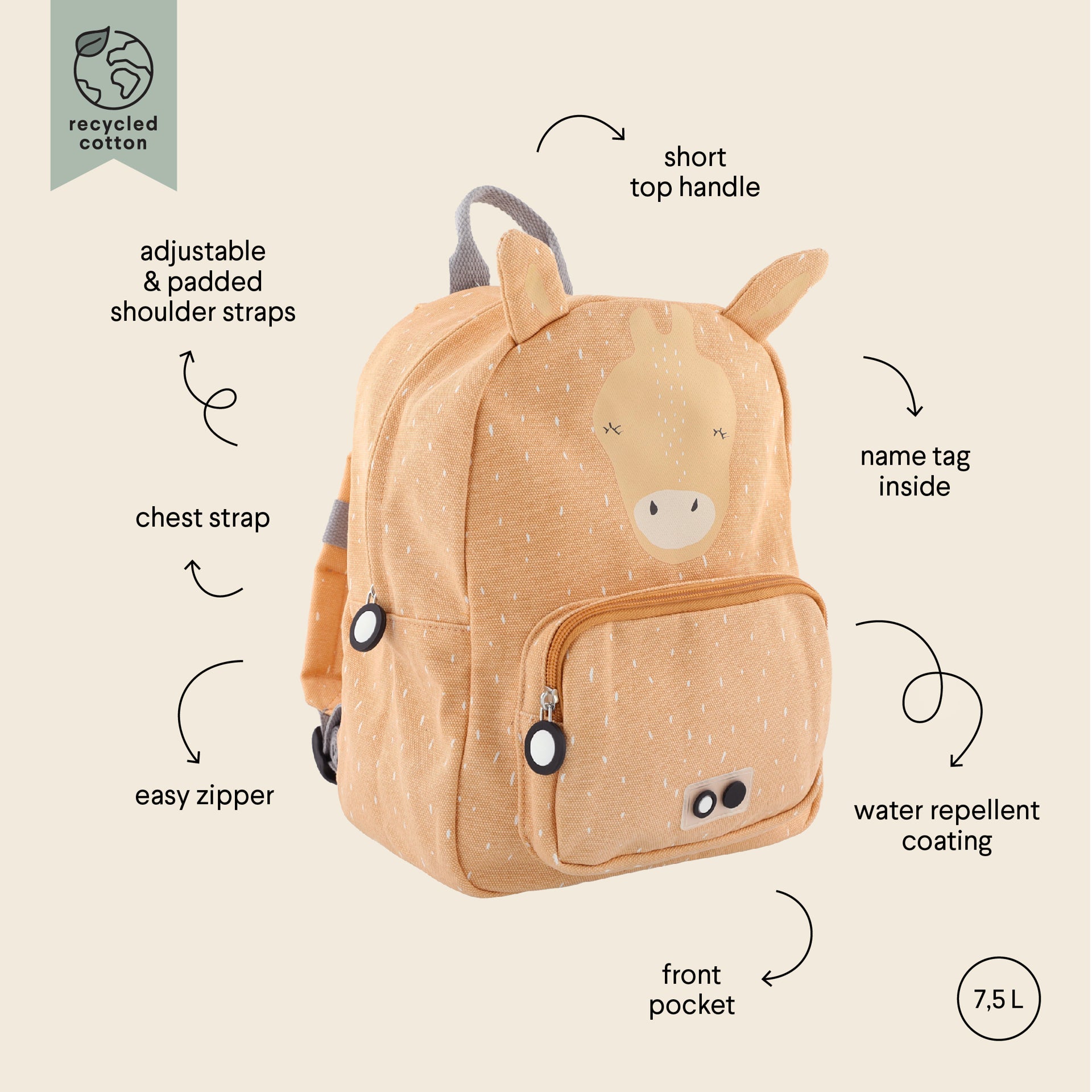 Trixie Baby® Otroški nahrbtnik Mrs. Giraffe Trixie Baby