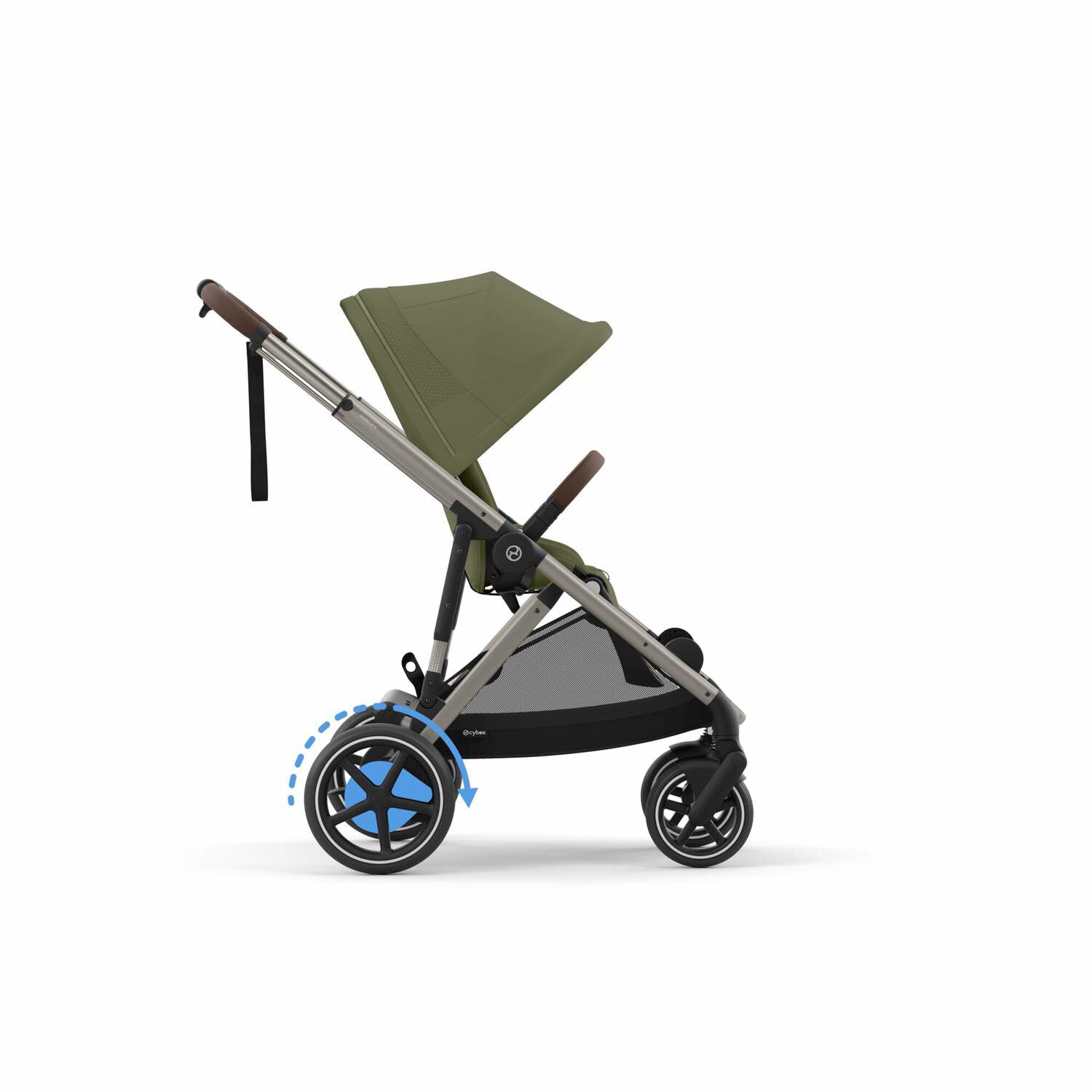Cybex® Otroški voziček e-Gazelle™ S Moss Green (Taupe Frame) Cybex