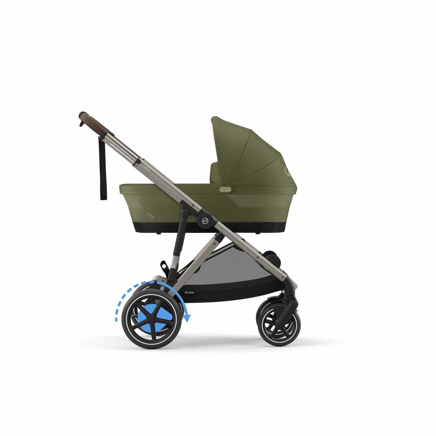 Cybex® Otroški voziček e-Gazelle™ S Moss Green (Taupe Frame) Cybex