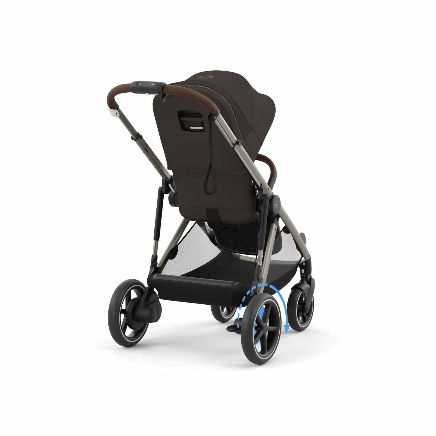 Cybex® Otroški voziček e-Gazelle™ S Chocolate Brown (Taupe Frame) Cybex