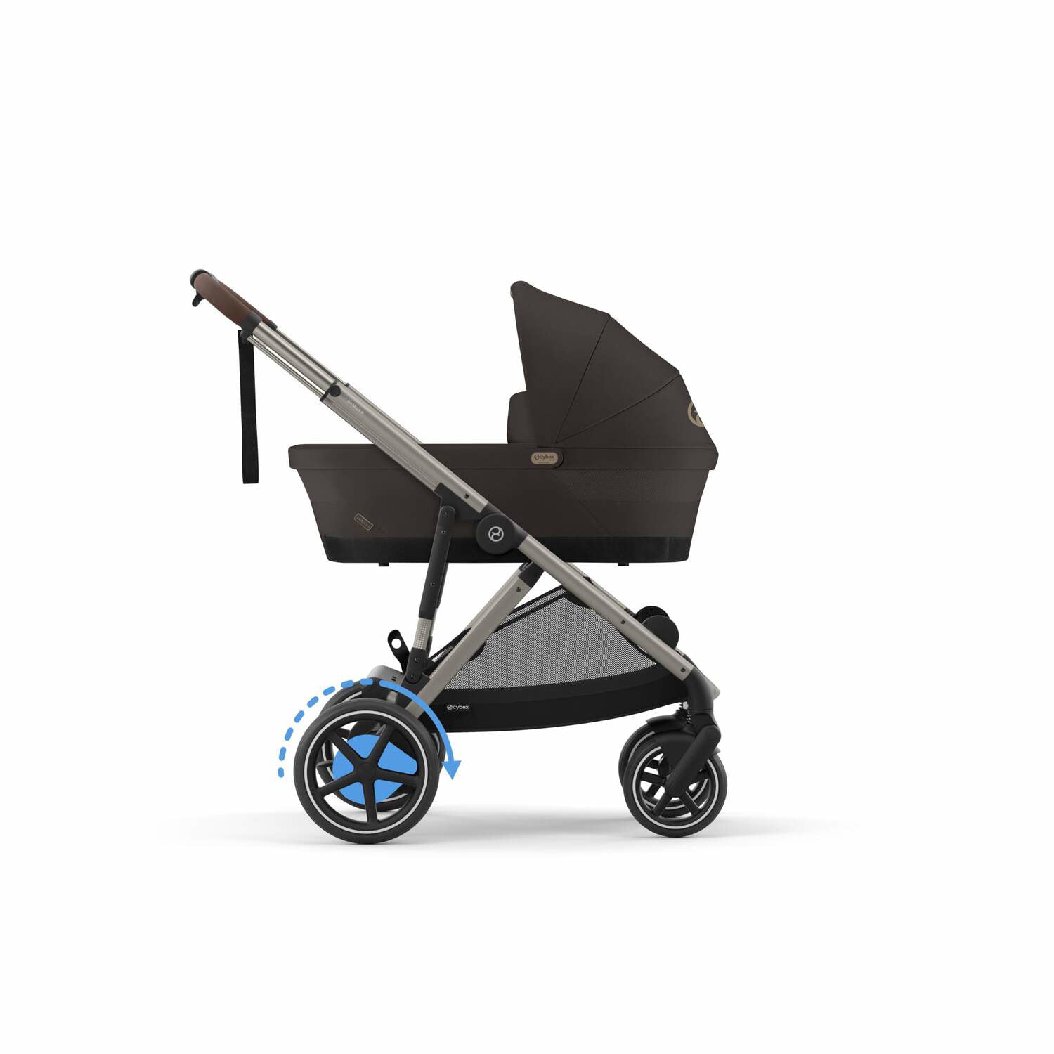 Cybex® Otroški voziček e-Gazelle™ S Chocolate Brown (Taupe Frame) Cybex