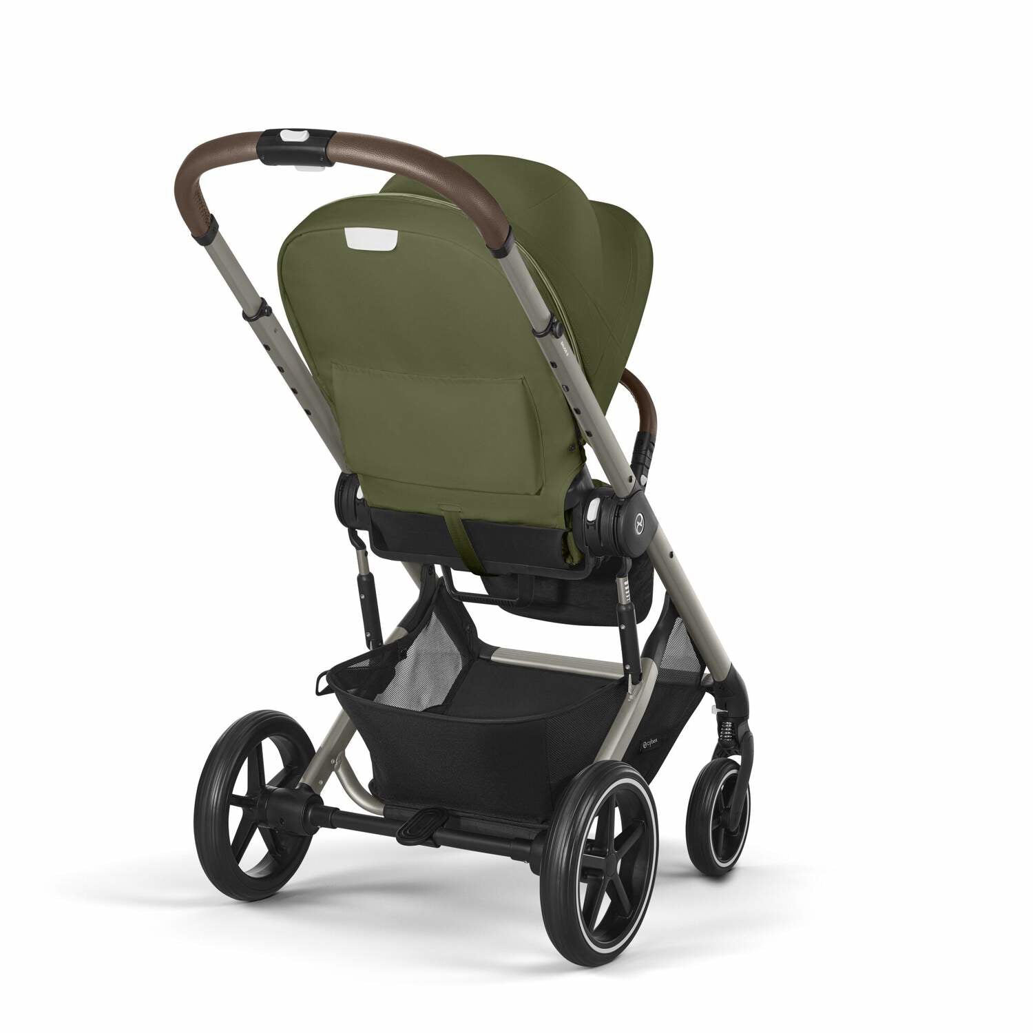 Cybex® Otroški voziček 3v1 Balios S Lux + Avtosedež Cloud G Moss Green (+ Rain cover) Cybex