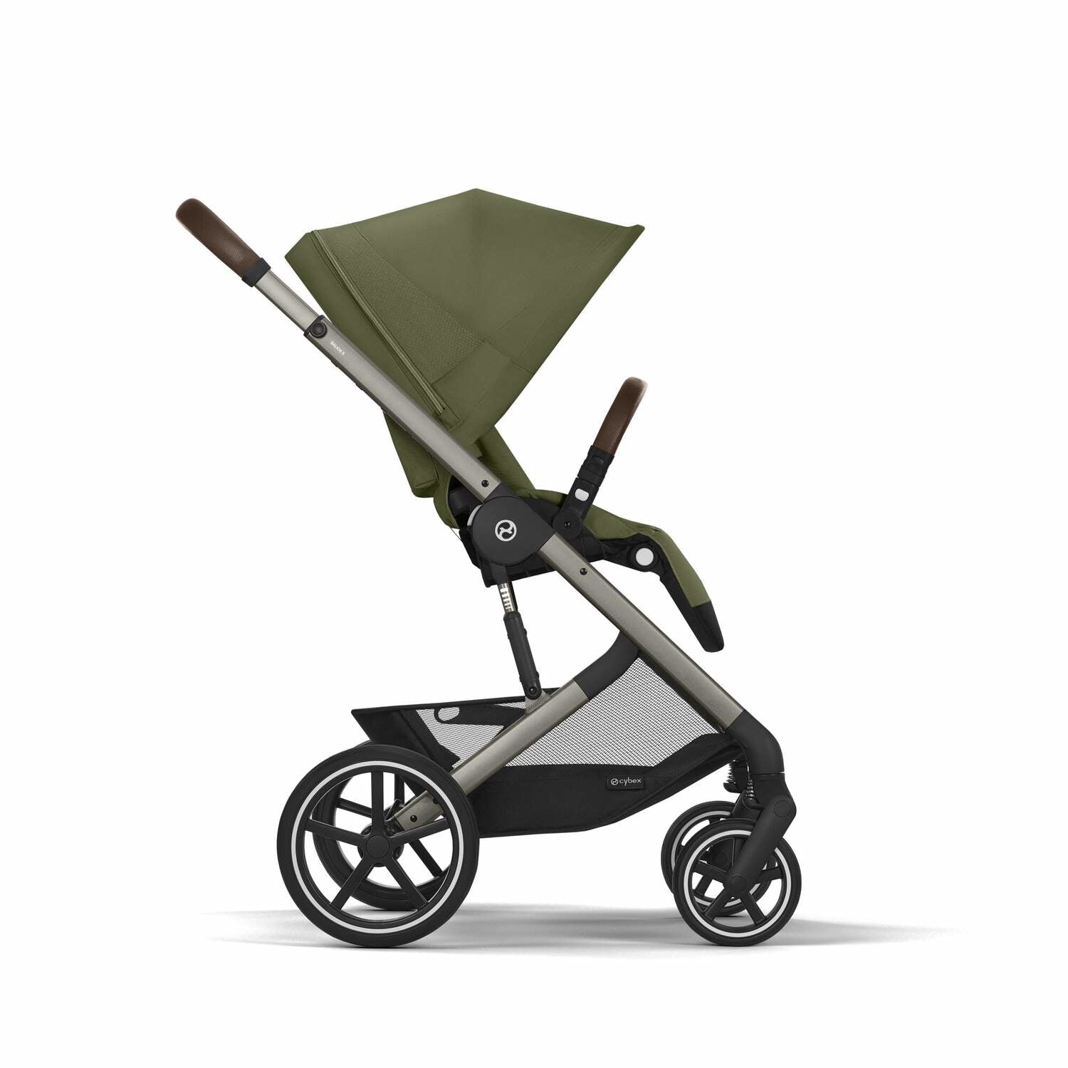 Cybex® Otroški voziček 3v1 Balios S Lux + Avtosedež Cloud G Moss Green (+ Rain cover) Cybex