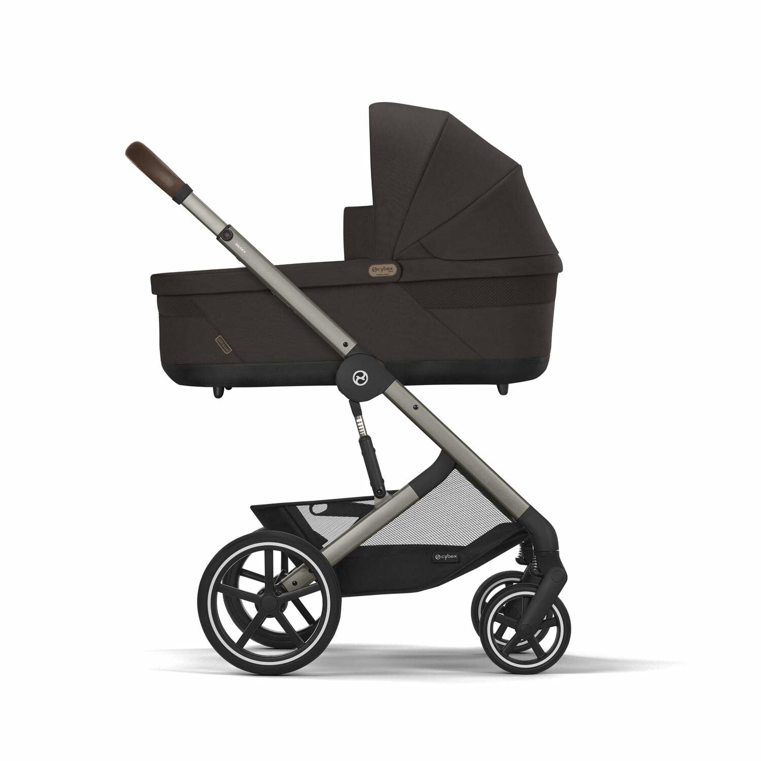 Cybex® Otroški voziček s košaro 2v1 Balios S Lux (0-22 kg) Chocolate Brown (Taupe Frame) Cybex