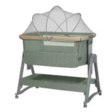 KikkaBoo® Obposteljna Bett Nanna 2 Army Green