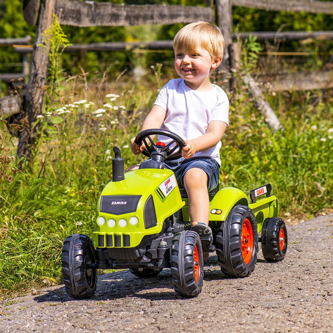Falk® Traktor s pedali Claas Arion s prikolico Falk