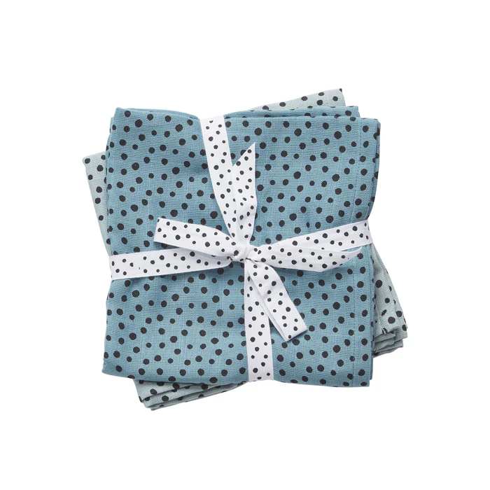 Done by Deer® Komplet tetra pleničk Happy Dots Blue 70x70 Done by Deer
