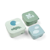 Done by Deer® Snack box set Happy clouds Green