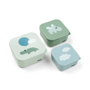 Done by Deer® Komplet posodic za prigrizke Happy clouds Green Done by Deer